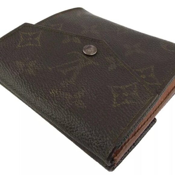 Louis Vuitton W Hook Wallet Monogram Beige Monogram Canvas Authentic Used - Picture 5 of 16